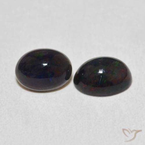 1.48 ctw Multicolor Opal Stones, Natural Opal in Oval Cabochon Shape for Sale