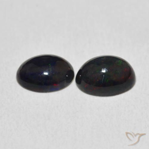 Opal Gemstones in 8 x 6 mm (calibrated) Size for Sale, Opal Stones in Multicolor Color