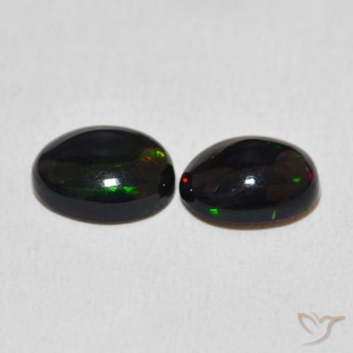 Opal Gemstones in 9 x 7 mm (calibrated) Size for Sale, Opal Stones in Multicolor Color
