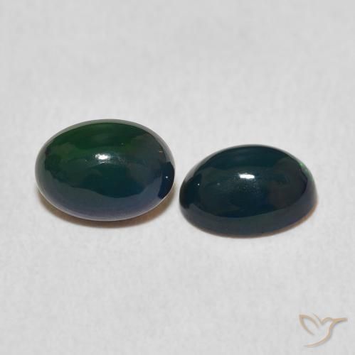 1.02 ctw Multicolor Opal Stones, Natural Opal in Oval Cabochon Shape for Sale