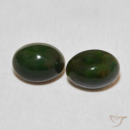 1.60ctw Natural Multicolor Opal, Oval, Opaque