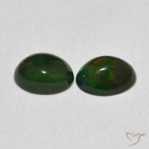 Opal Gemstones in 8 x 6 mm (calibrated) Size for Sale, Opal Stones in Multicolor Color