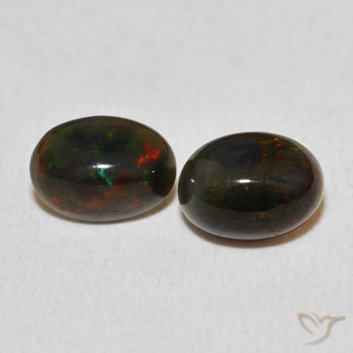 1.38ctw Natural Multicolor Opal, Oval, Opaque