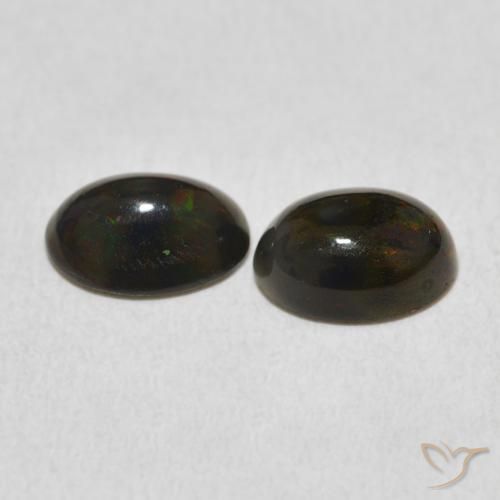 Opal Gemstones in 8 x 6 mm (calibrated) Size for Sale, Opal Stones in Multicolor Color