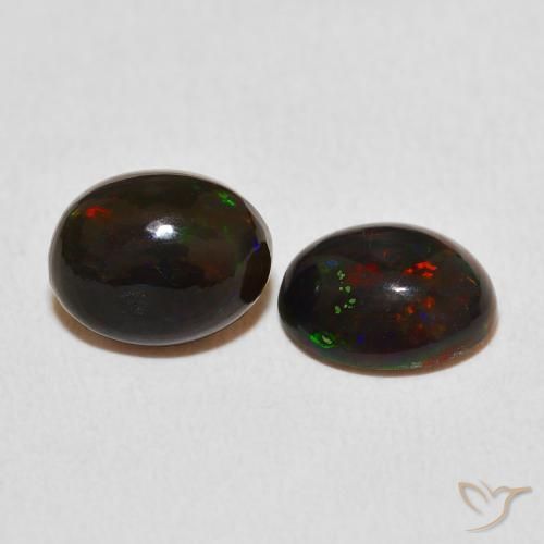 2.26 ctw Multicolor Opal Stones, Natural Opal in Oval Cabochon Shape for Sale