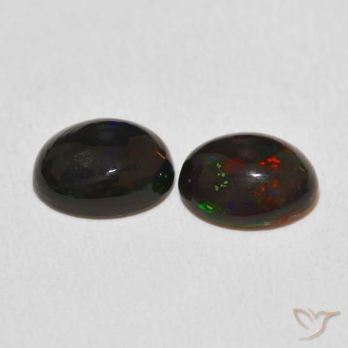 Opal Gemstones in 9 x 7 mm (calibrated) Size for Sale, Opal Stones in Multicolor Color