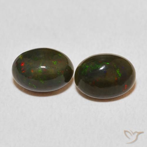 1.59ctw Natural Multicolor Opal, Oval, Opaque, Photo A