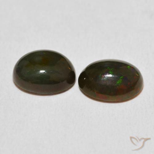 Opal Gemstones in 9 x 7 mm (calibrated) Size for Sale, Opal Stones in Multicolor Color