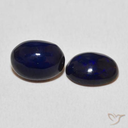1.34 ctw Multicolor Opal Stones, Natural Opal in Oval Cabochon Shape for Sale