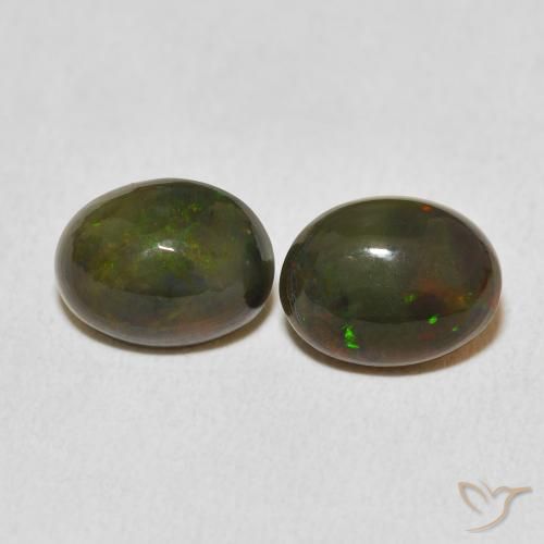 2.37ctw Natural Multicolor Opal, Oval, Opaque