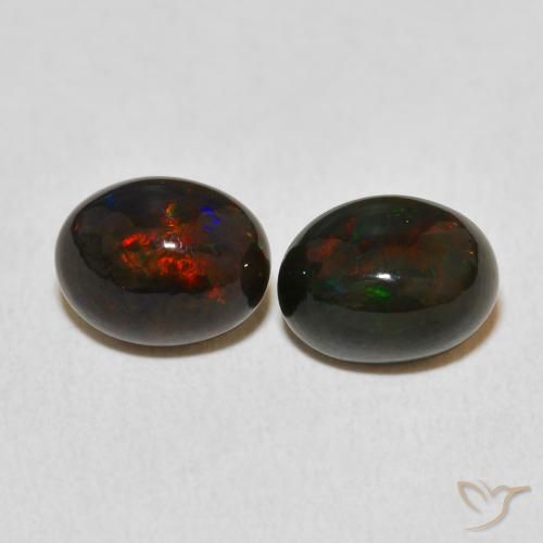 2.42ctw Natural Multicolor Opal, Oval, Opaque