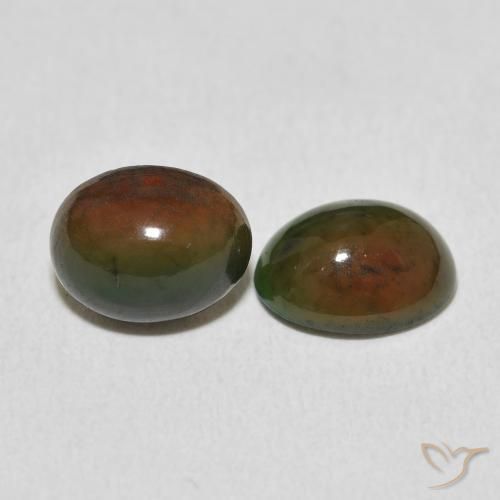 2.33 ctw Multicolor Opal Stones, Natural Opal in Oval Cabochon Shape for Sale