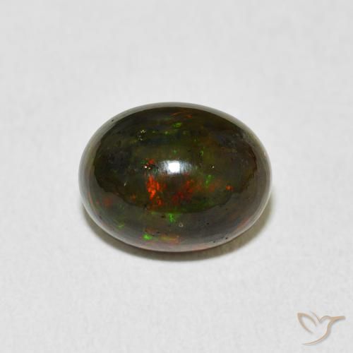 1.89 ct Multicolor Opal Gemstone, Opal Gem in Oval Cabochon Shape for Sale.