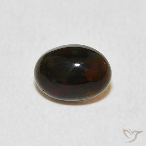 0.54ct Natural Multicolor Opal, Oval, Opaque, Photo A