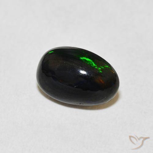 1.24 ct Multicolor Opal Stone, Natural Opal in Oval Cabochon Shape for Sale
