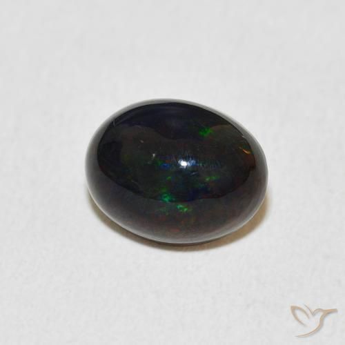 1.40 ct Multicolor Opal Stone, Natural Opal in Oval Cabochon Shape for Sale