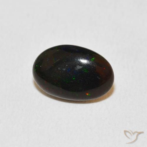 1.08 ct Multicolor Opal Stone, Natural Opal in Oval Cabochon Shape for Sale
