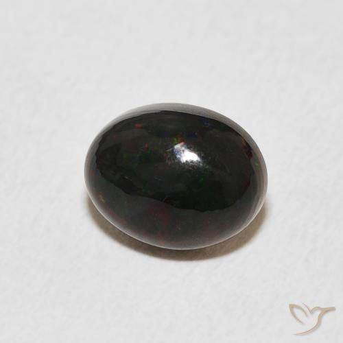 1.50 ct Multicolor Opal Stone, Natural Opal in Oval Cabochon Shape for Sale