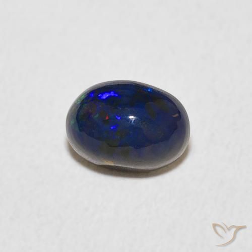 0.57 ct Multicolor Opal Stone, Natural Opal in Oval Cabochon Shape for Sale