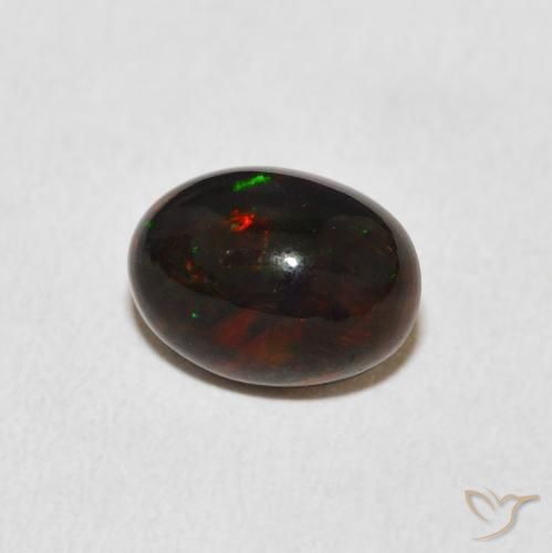2.46 ct Multicolor Opal Stone, Natural Opal in Oval Cabochon Shape for Sale