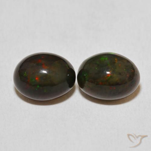 2.95ctw Natural Multicolor Opal, Oval, Opaque