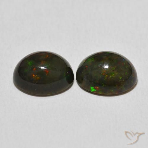 Opal Gemstones in 9 x 7 mm (calibrated) Size for Sale, Opal Stones in Multicolor Color
