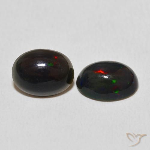 1.97 ctw Multicolor Opal Stones, Natural Opal in Oval Cabochon Shape for Sale