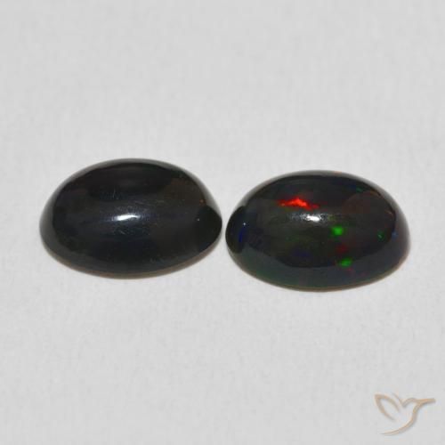 Opal Gemstones in 9 x 7 mm (calibrated) Size for Sale, Opal Stones in Multicolor Color
