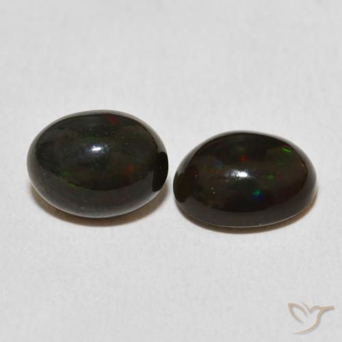 2.54 ctw Multicolor Opal Stones, Natural Opal in Oval Cabochon Shape for Sale