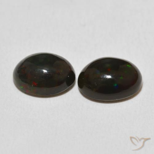 Opal Gemstones in 9 x 7 mm (calibrated) Size for Sale, Opal Stones in Multicolor Color