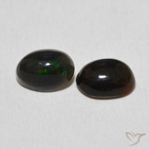 1.05 ctw Multicolor Opal Stones, Natural Opal in Oval Cabochon Shape for Sale