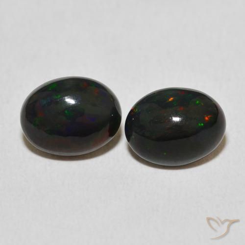 2.32ctw Natural Multicolor Opal, Oval, Opaque, Photo A