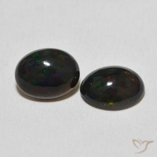 2.32 ctw Multicolor Opal Stones, Natural Opal in Oval Cabochon Shape for Sale