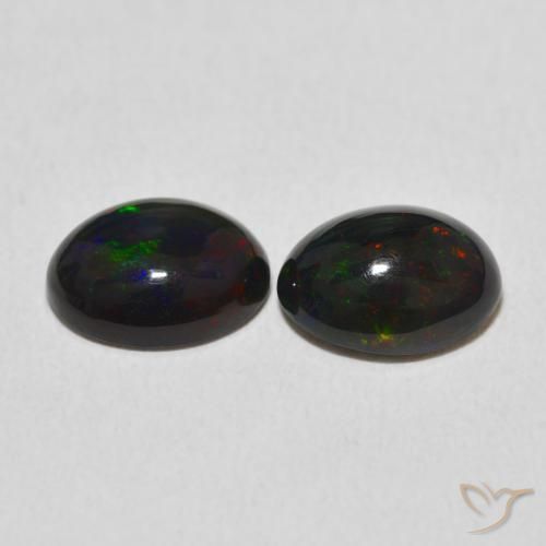 Opal Gemstones in 9 x 7 mm (calibrated) Size for Sale, Opal Stones in Multicolor Color