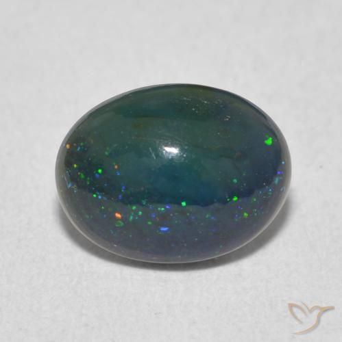 0.95 ct Multicolor Opal Gemstone, Opal Gem in Oval Cabochon Shape for Sale.