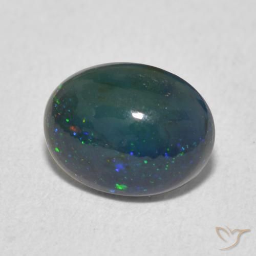0.95 ct Multicolor Opal Stone, Natural Opal in Oval Cabochon Shape for Sale