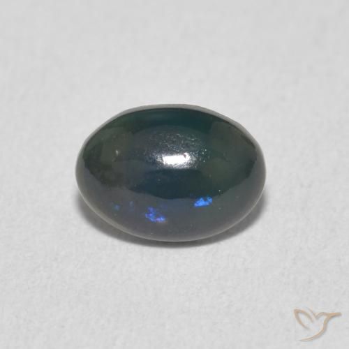 0.49 ct Multicolor Opal Stone, Natural Opal in Oval Cabochon Shape for Sale