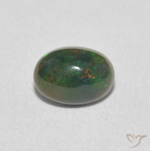 0.55ct Natural Multicolor Opal, Oval, Opaque