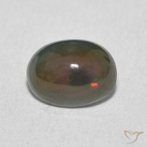 0.92ct Natural Multicolor Opal, Oval, Opaque