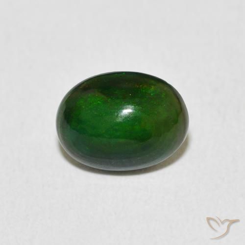 1.03 ct Multicolor Opal Gemstone, Opal Gem in Oval Cabochon Shape for Sale.