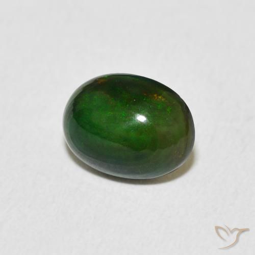 1.03 ct Multicolor Opal Stone, Natural Opal in Oval Cabochon Shape for Sale