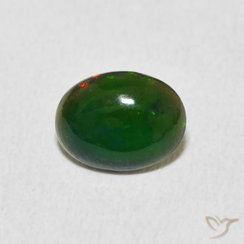 0.62ct Natural Multicolor Opal, Oval, Opaque, Photo A