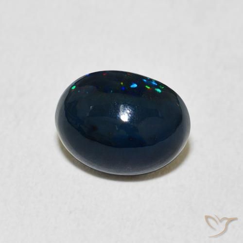 1.10 ct Multicolor Opal Stone, Natural Opal in Oval Cabochon Shape for Sale