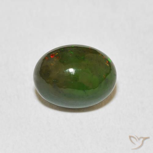 1.37ct Natural Multicolor Opal, Oval, Opaque