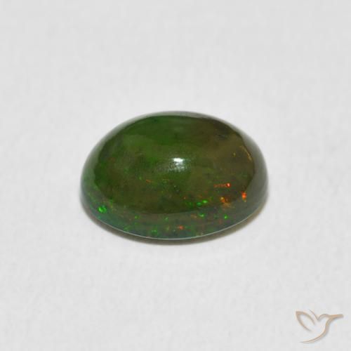 Opal Gemstone in 9 x 7 mm (calibrated) Size for Sale, Opal Stone in Multicolor Color