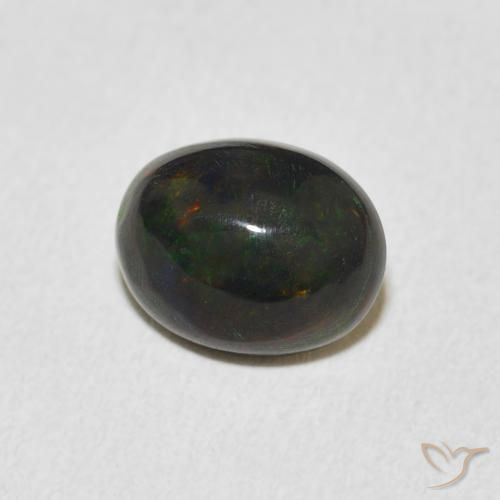 1.40 ct Multicolor Opal Stone, Natural Opal in Oval Cabochon Shape for Sale