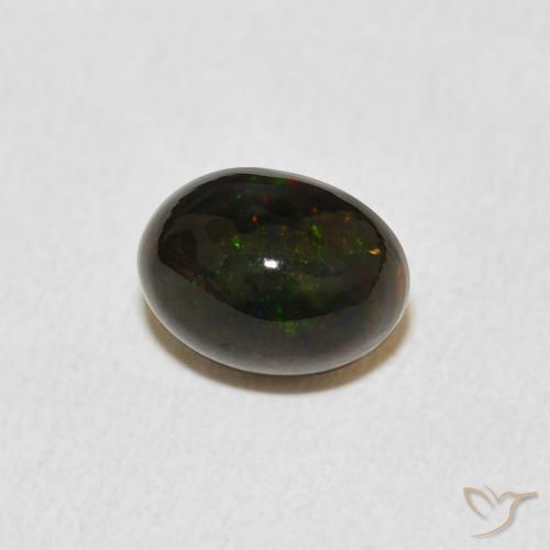 1.09 ct Multicolor Opal Stone, Natural Opal in Oval Cabochon Shape for Sale