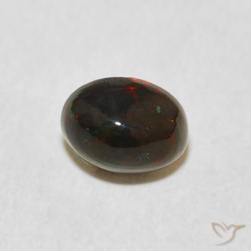 0.62 ct Multicolor Opal Stone, Natural Opal in Oval Cabochon Shape for Sale