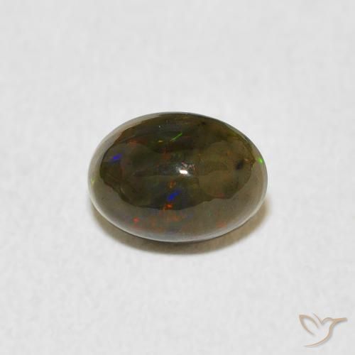 0.47ct Natural Multicolor Opal, Oval, Opaque