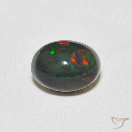 0.91ct Natural Multicolor Opal, Oval, Opaque